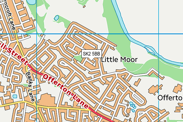 SK2 5BB map - OS VectorMap District (Ordnance Survey)