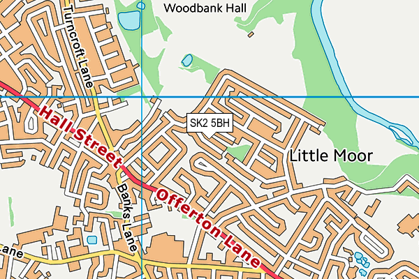 SK2 5BH map - OS VectorMap District (Ordnance Survey)