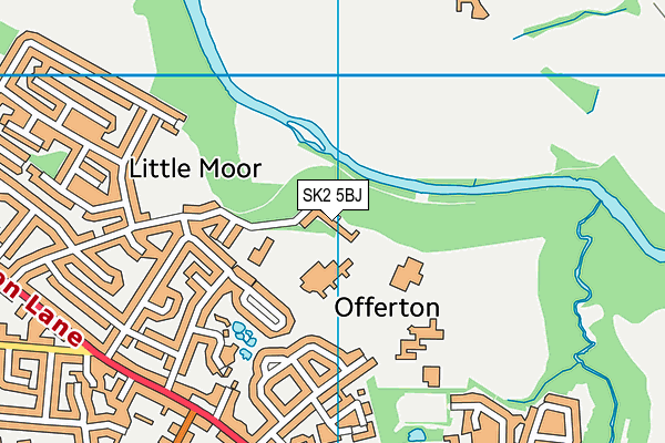 SK2 5BJ map - OS VectorMap District (Ordnance Survey)