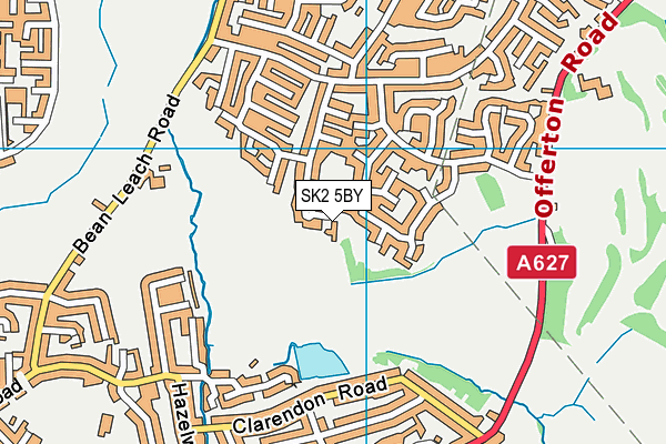 SK2 5BY map - OS VectorMap District (Ordnance Survey)