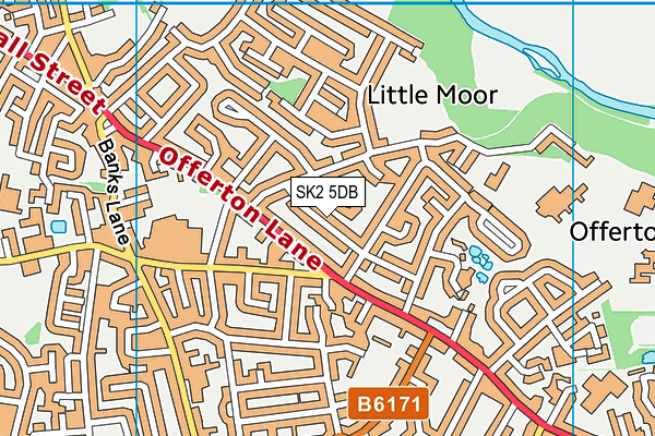 SK2 5DB map - OS VectorMap District (Ordnance Survey)