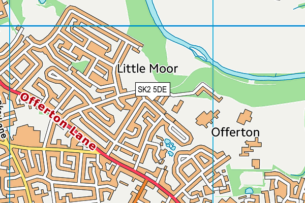 SK2 5DE map - OS VectorMap District (Ordnance Survey)