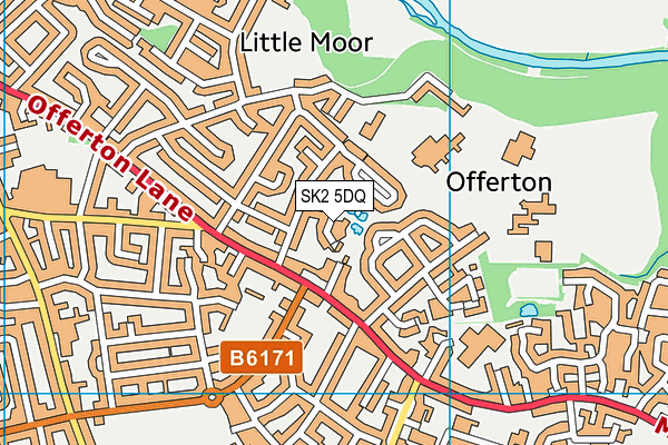 SK2 5DQ map - OS VectorMap District (Ordnance Survey)