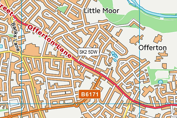 SK2 5DW map - OS VectorMap District (Ordnance Survey)