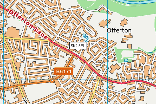 SK2 5EL map - OS VectorMap District (Ordnance Survey)