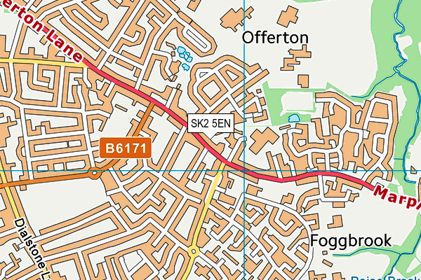 SK2 5EN map - OS VectorMap District (Ordnance Survey)