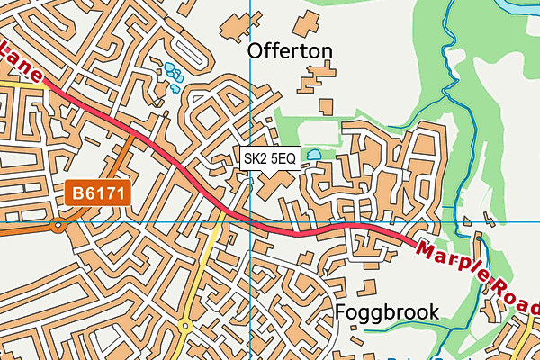 SK2 5EQ map - OS VectorMap District (Ordnance Survey)