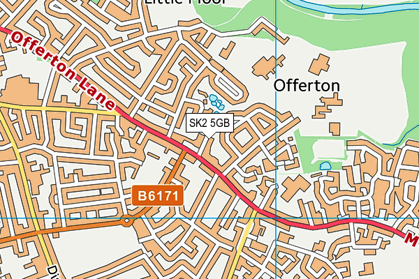 SK2 5GB map - OS VectorMap District (Ordnance Survey)
