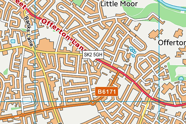 SK2 5GH map - OS VectorMap District (Ordnance Survey)