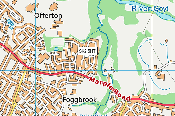 SK2 5HT map - OS VectorMap District (Ordnance Survey)