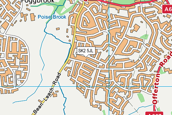 SK2 5JL map - OS VectorMap District (Ordnance Survey)