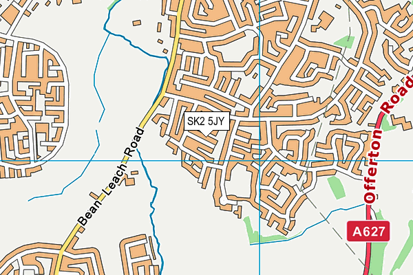 SK2 5JY map - OS VectorMap District (Ordnance Survey)