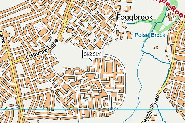 SK2 5LY map - OS VectorMap District (Ordnance Survey)