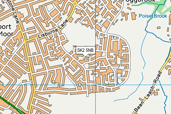 SK2 5NB map - OS VectorMap District (Ordnance Survey)