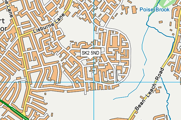 SK2 5ND map - OS VectorMap District (Ordnance Survey)