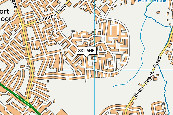 SK2 5NE map - OS VectorMap District (Ordnance Survey)
