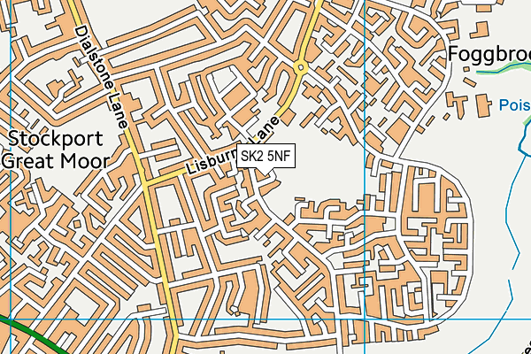 SK2 5NF map - OS VectorMap District (Ordnance Survey)