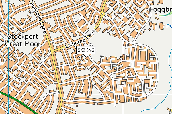 SK2 5NG map - OS VectorMap District (Ordnance Survey)