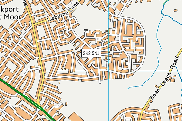 SK2 5NJ map - OS VectorMap District (Ordnance Survey)