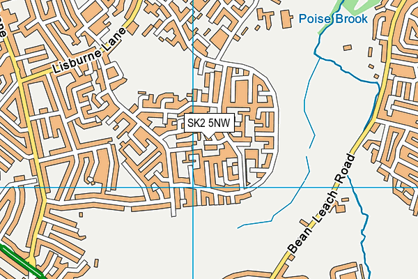 SK2 5NW map - OS VectorMap District (Ordnance Survey)