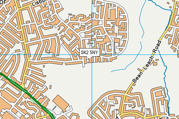 SK2 5NY map - OS VectorMap District (Ordnance Survey)