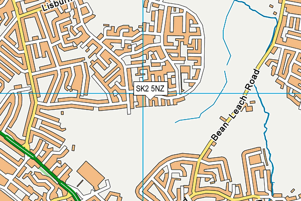 SK2 5NZ map - OS VectorMap District (Ordnance Survey)