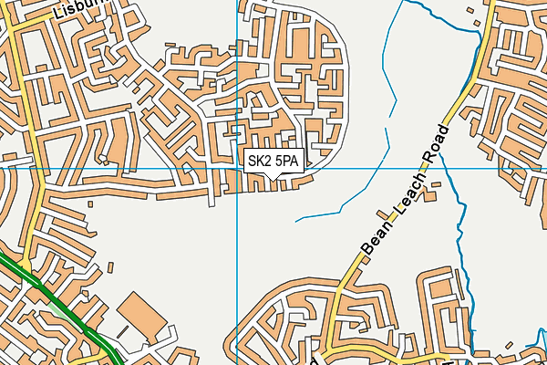 SK2 5PA map - OS VectorMap District (Ordnance Survey)