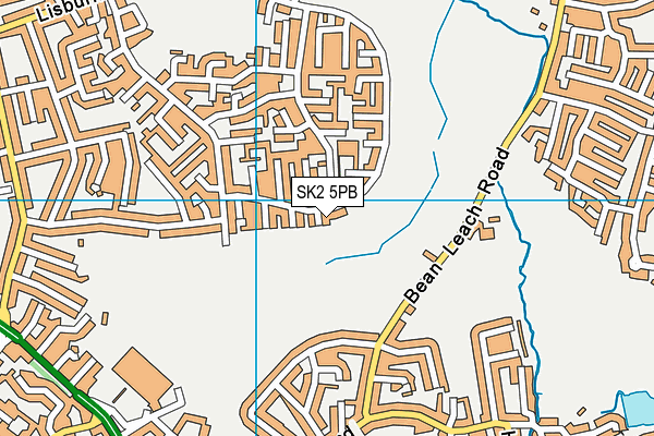 SK2 5PB map - OS VectorMap District (Ordnance Survey)