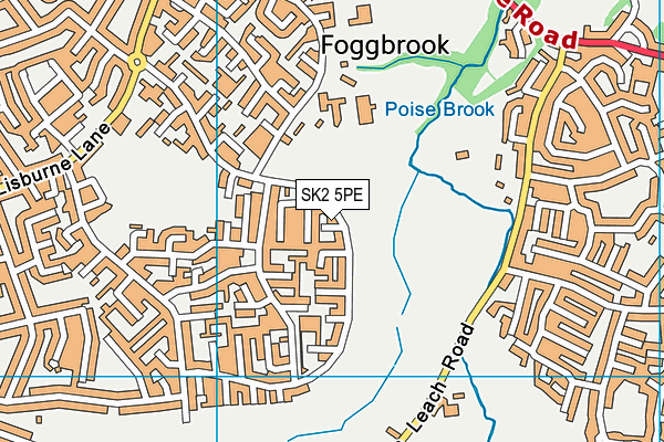 SK2 5PE map - OS VectorMap District (Ordnance Survey)