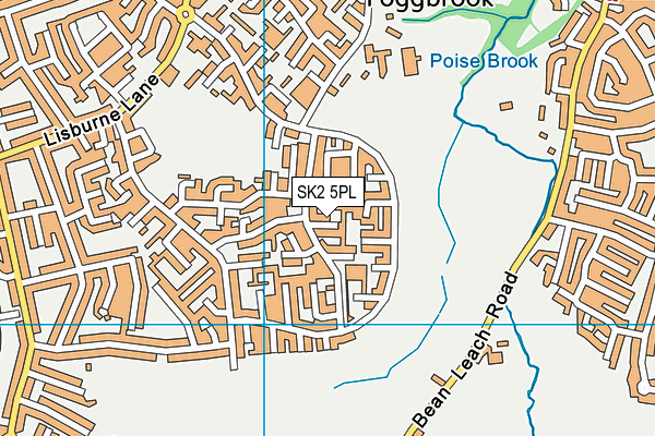 SK2 5PL map - OS VectorMap District (Ordnance Survey)