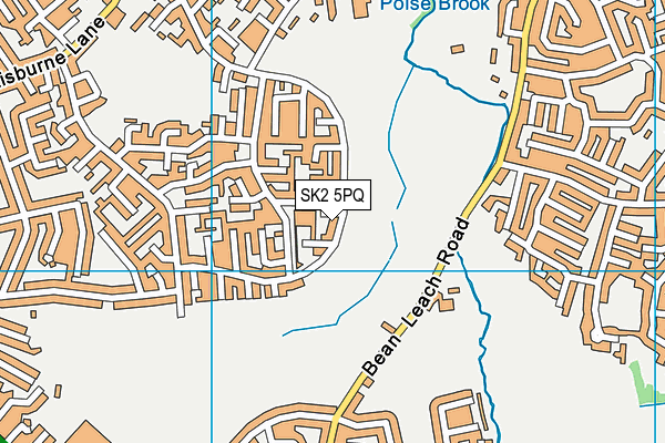 SK2 5PQ map - OS VectorMap District (Ordnance Survey)