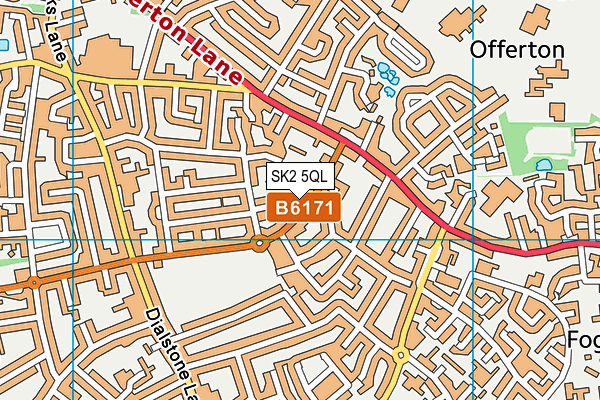 SK2 5QL map - OS VectorMap District (Ordnance Survey)