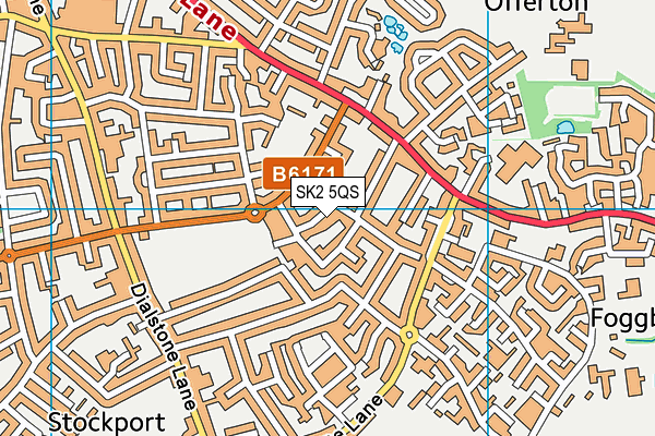SK2 5QS map - OS VectorMap District (Ordnance Survey)