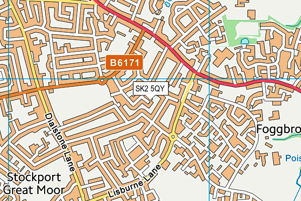 SK2 5QY map - OS VectorMap District (Ordnance Survey)