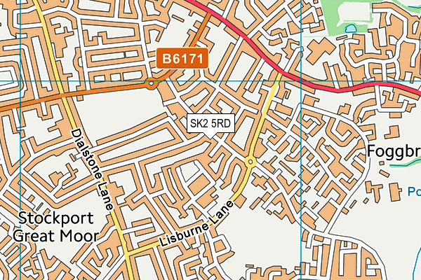 SK2 5RD map - OS VectorMap District (Ordnance Survey)