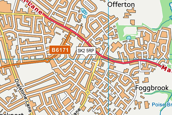 SK2 5RP map - OS VectorMap District (Ordnance Survey)