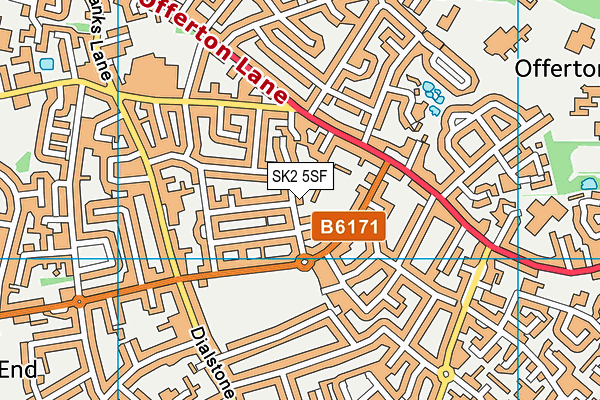 SK2 5SF map - OS VectorMap District (Ordnance Survey)