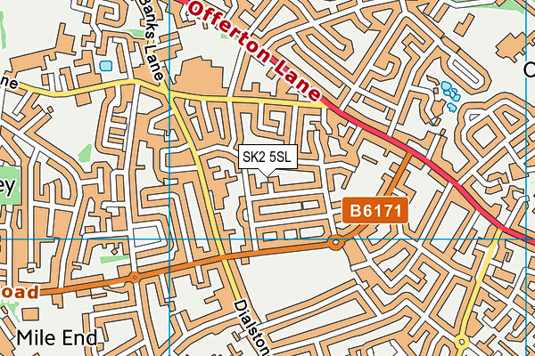 SK2 5SL map - OS VectorMap District (Ordnance Survey)