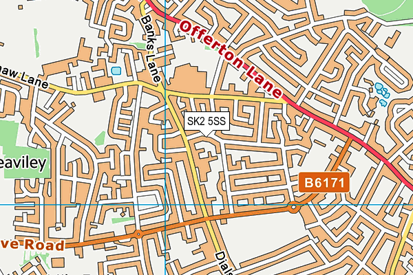 SK2 5SS map - OS VectorMap District (Ordnance Survey)