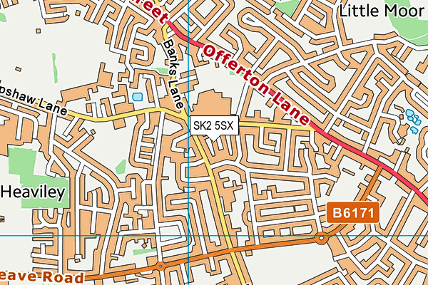 SK2 5SX map - OS VectorMap District (Ordnance Survey)