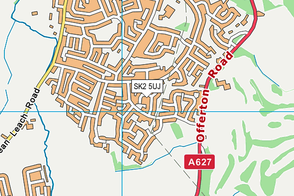 SK2 5UJ map - OS VectorMap District (Ordnance Survey)