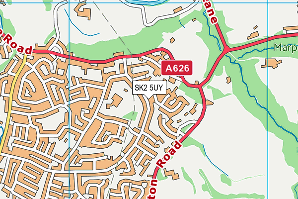 SK2 5UY map - OS VectorMap District (Ordnance Survey)