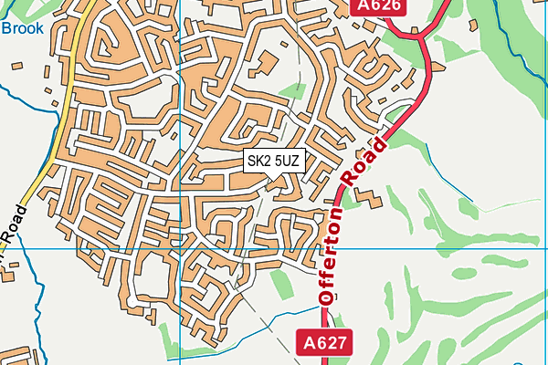 SK2 5UZ map - OS VectorMap District (Ordnance Survey)