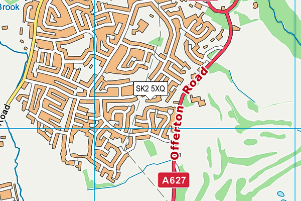 SK2 5XQ map - OS VectorMap District (Ordnance Survey)
