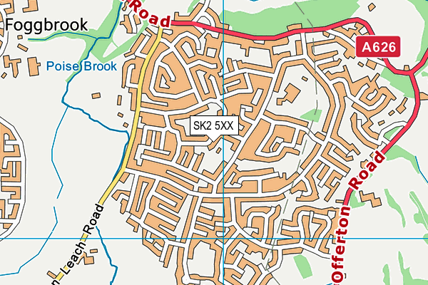 SK2 5XX map - OS VectorMap District (Ordnance Survey)
