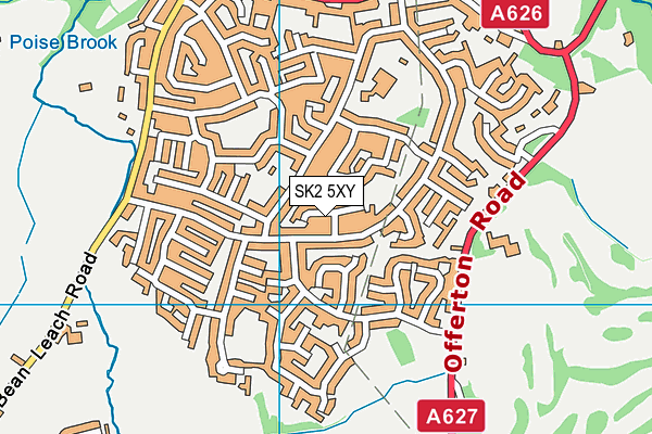 SK2 5XY map - OS VectorMap District (Ordnance Survey)