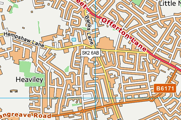 SK2 6AB map - OS VectorMap District (Ordnance Survey)