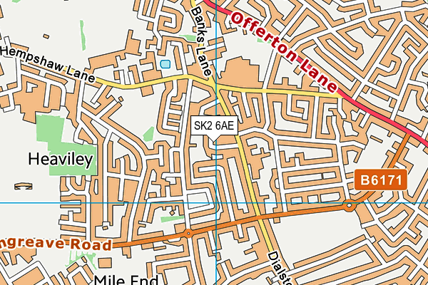 SK2 6AE map - OS VectorMap District (Ordnance Survey)