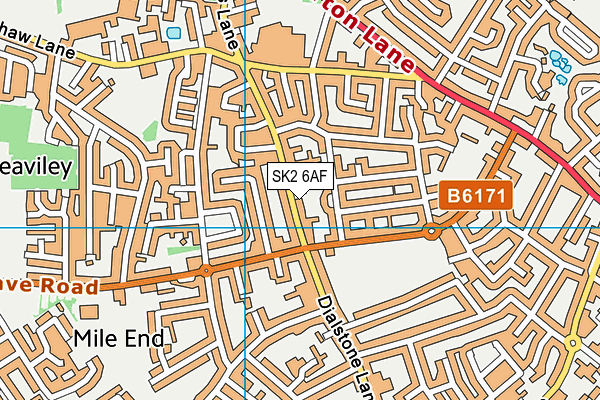 SK2 6AF map - OS VectorMap District (Ordnance Survey)