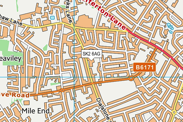 Spindles Health & Leisure (Stockport) map (SK2 6AG) - OS VectorMap District (Ordnance Survey)